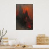 Impression d'art de château gothique sombre Dracul (Cuisine)