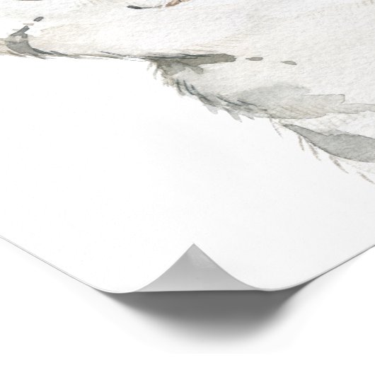 Impression d'art de chaton aux fleurs à l'aquarell (Coin)