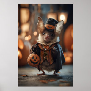 Impression d'art de chauve-souris d'Halloween Cost
