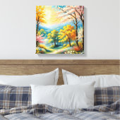 Impression d'art de chemin forestier enchanteur (Insitu(Chambre))