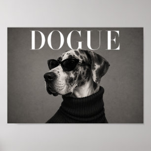 Impression d'art de chien chic Grand Danois de mod