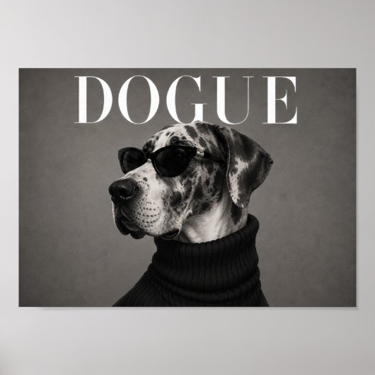 Impression d'art de chien chic Grand Danois de mod (Devant)