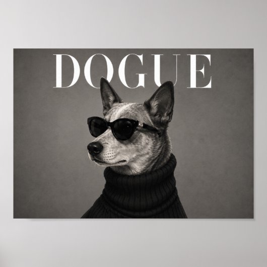 Impression d'art de chien de mode de Bouvier Austr (Devant)