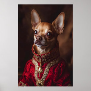 Impression d'art de Chihuahua royal, Portrait de c