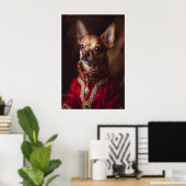 Impression d'art de Chihuahua royal, Portrait de c (Bureau à domicile)