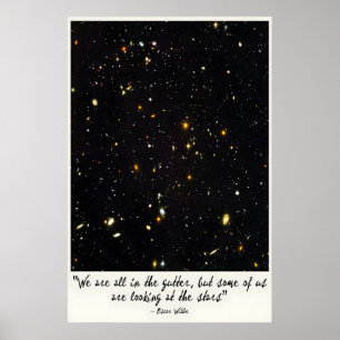 Impression d'art de citation d'Oscar Wilde Regard