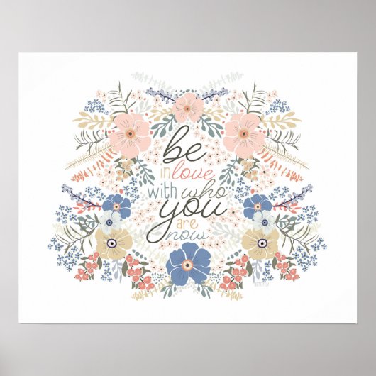 Impression d'art de citation florale (Devant)