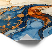 Impression d'art de Cobalt Ember Current (Coin)