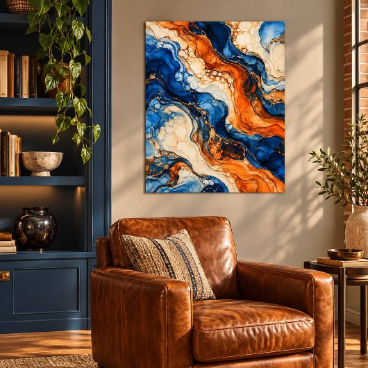 Impression d'art de Cobalt Ember Current