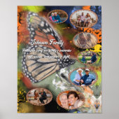 Impression d'art de collage de photos de papillon (Devant)