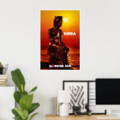 Impression d'art de Corée Affiche de voyage coréen (Bureau à domicile)