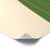 Impression d'art de Corgi, Café, Veste verte flora (Coin)