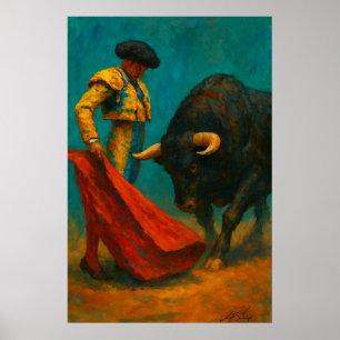 Impression d'art de corrida espagnole – Matador et