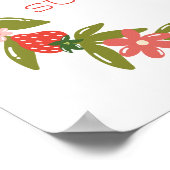 Impression d'art de couronne de fraises estivales (Coin)