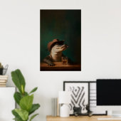 Impression d'art de cowboy alligator, western anim (Bureau à domicile)