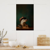 Impression d'art de cowboy alligator, western anim (Cuisine)