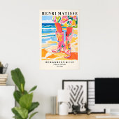Impression d'art de cowgirl côtière dans le style (Bureau à domicile)
