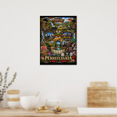 Impression d'art de crâne de Pennsylvanie | État d (Cuisine)