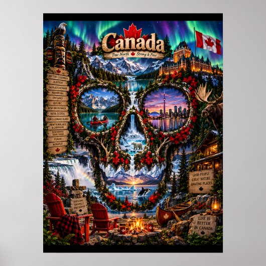 Impression d'art de crâne du Canada | État d'espri (Devant)