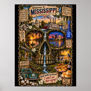 Impression d'art de crâne du Mississippi   État d'