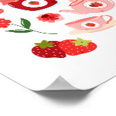 Impression d'art de cuisine en collage de fraises (Coin)