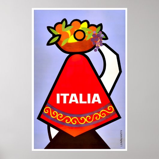Impression d'art de cuisine italienne Affiche de v (Devant)
