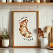 Impression d'art de cuisine Un Croissant S'il Vous