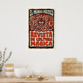 Impression d'art de culture mystique, typographie (Cuisine)