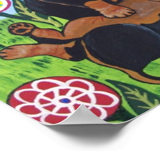 Impression d'art de Dachshunds (Coin)