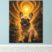 Impression d'art de fantaisie de Papillon Bouledog (Insitu (Plancher de Bois))