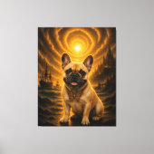 Impression d'art de fantaisie de Papillon Bouledog (Recto)