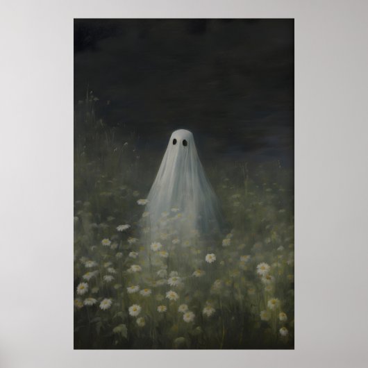 Impression d'art de fantôme dans le champ de margu (Devant)