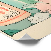 Impression d'art de Faucon Pèlerin Ukiyo-e Style J (Coin)