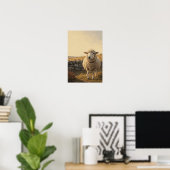 Impression d'art de faune de ferme fantaisiste de (Bureau à domicile)