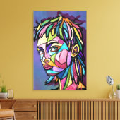 Impression d'art de femme sur toile (Insitu(Salon))