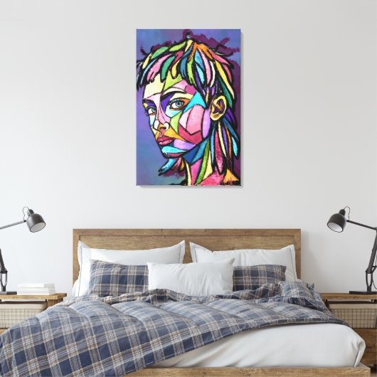 Impression d'art de femme sur toile (Insitu(Chambre))