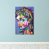 Impression d'art de femme sur toile (Insitu (Plancher de Bois))