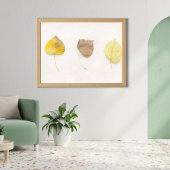 Impression d'art de feuilles d'automne minimaliste