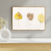 Impression d'art de feuilles d'automne minimaliste