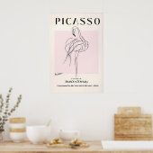 Impression d'art de flamant rose de Picasso Modern (Cuisine)