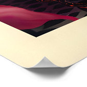 Impression d'art de flamant rose fantaisiste dans  (Coin)