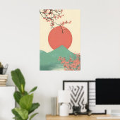 Impression d'art de fleur de cerisier japonaise mi (Bureau à domicile)