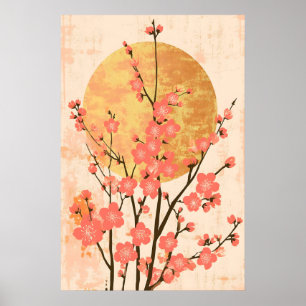 Impression d'art de fleur de cerisier japonaise So