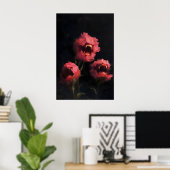 Impression d'art de fleurs carnivores, floral surr (Bureau à domicile)