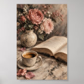 Impression d'art de fleurs de table basse (Devant)