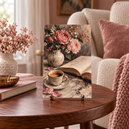Impression d'art de fleurs de table basse