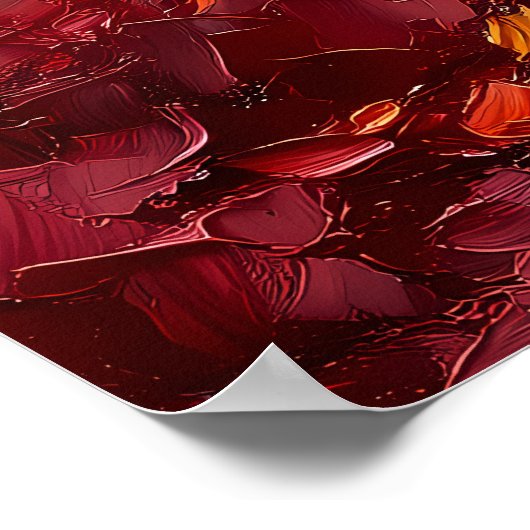 Impression d'art de forêt d'automne texturée pour (Coin)