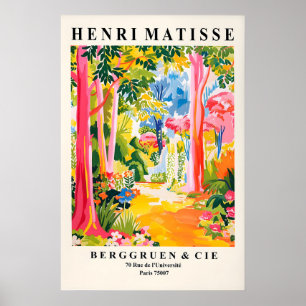 Impression d'art de forêt tropicale de style Matis