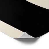 Impression d'art de formes noires abstraites Giclé (Coin)