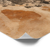 Impression d'art de fouille à l'ocre (Coin)